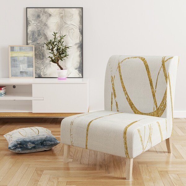 modern gold accent chair