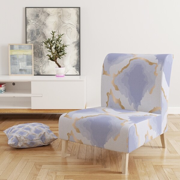 pastel blue accent chair