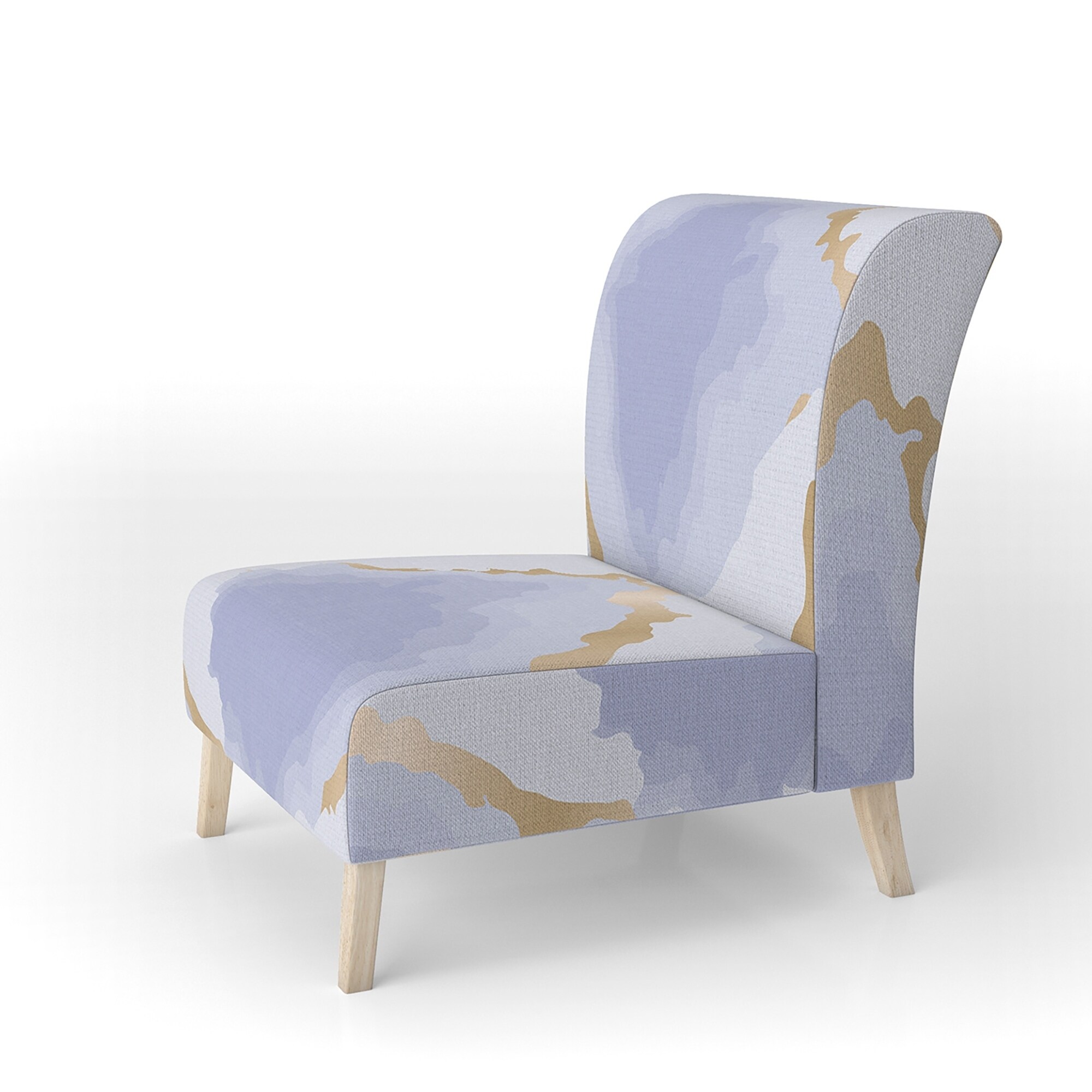 pastel blue accent chair