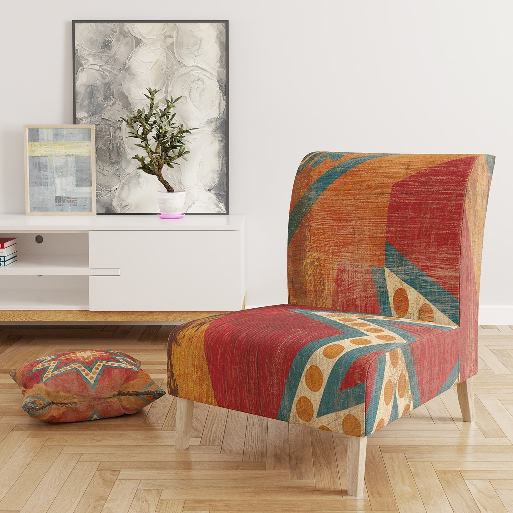 boho upholstered chair