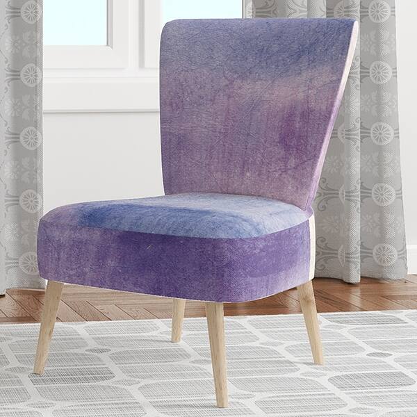 Shop Designart Watercolor Purple Haze I Upholstered Modern Accent Chair On Sale Overstock 30360673