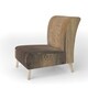 preview thumbnail 2 of 7, Designart 'Into The Wild Gold Buffalo' Upholstered Modern Farmhouse Accent Chair Slipper Chair