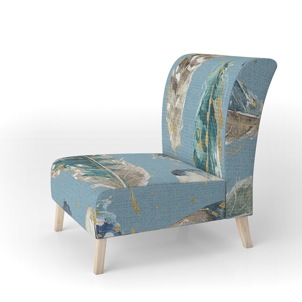 Upholstered Floral Accent Chair 