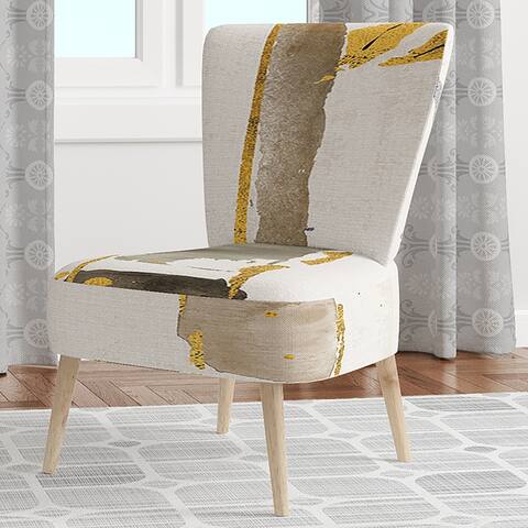 Designart 'Golden Birch Forest VI' Upholstered Modern Accent Chair