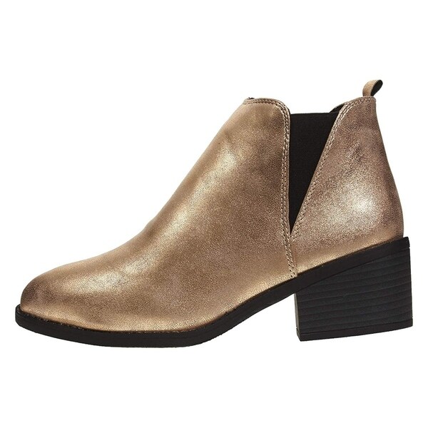 rose gold ankle boots