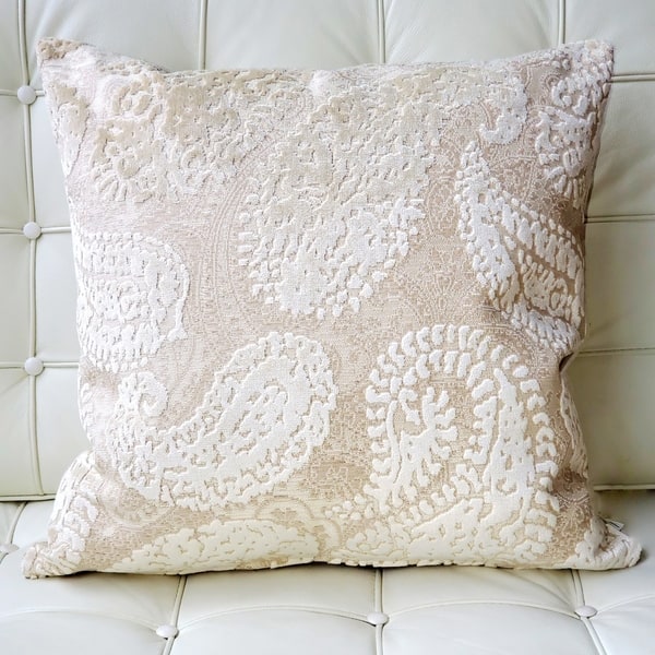 20x20 Oversize Abstract Square Throw Pillow Cover Ivory - Rizzy Home