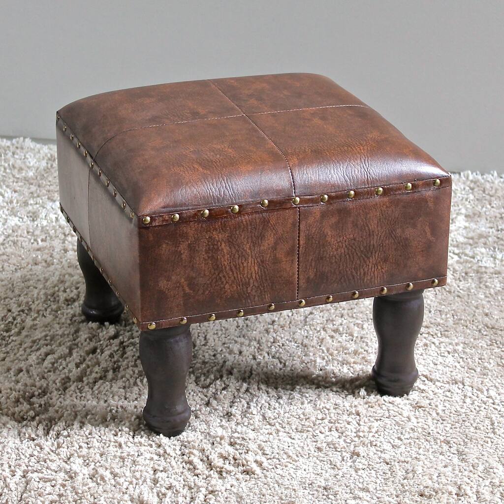 International Caravan Carmel 17-inch Square Ottoman