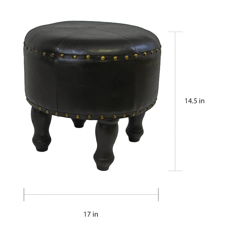 International Caravan Carmel 17-inch Ottoman Stool
