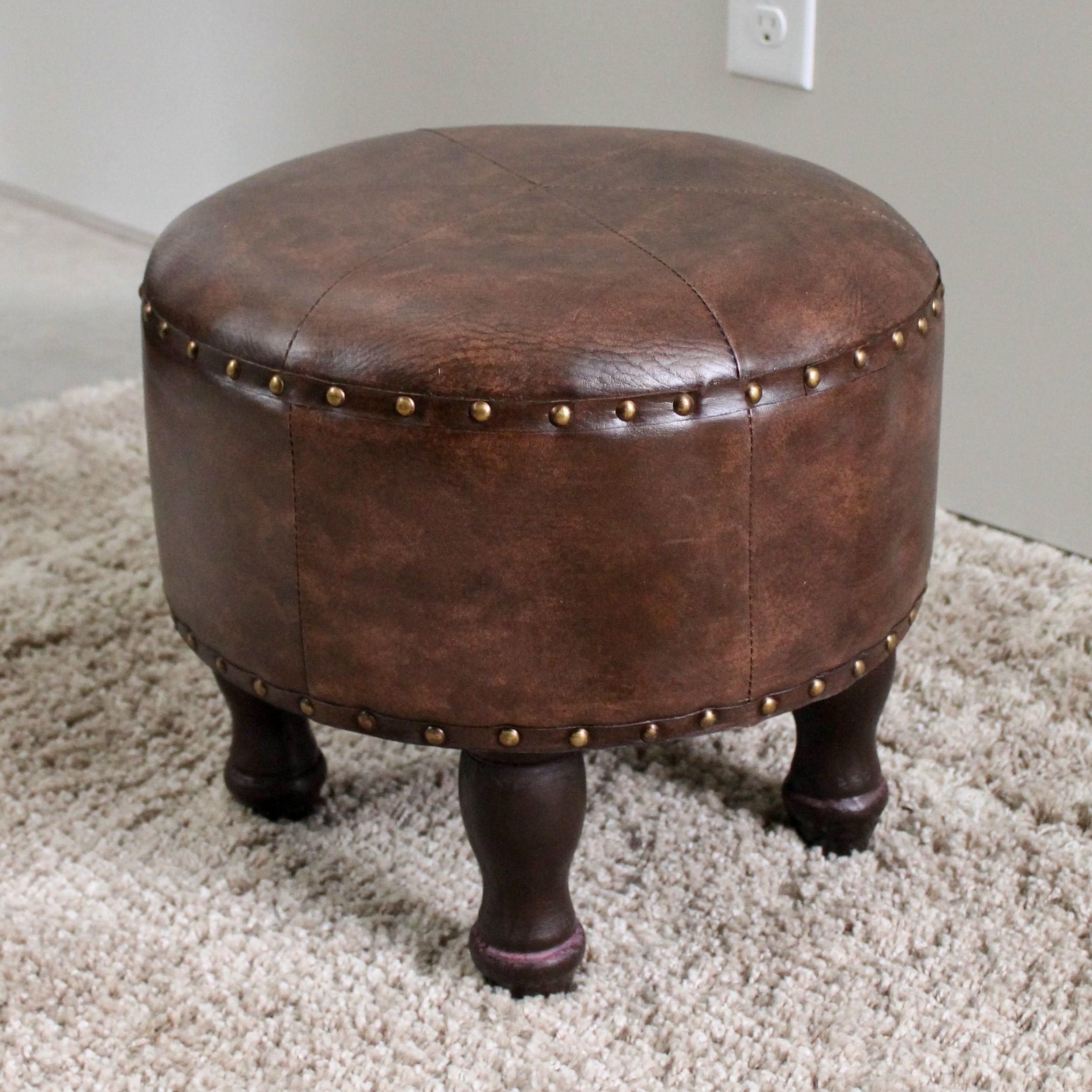 International Caravan Carmel 17-inch Ottoman Stool