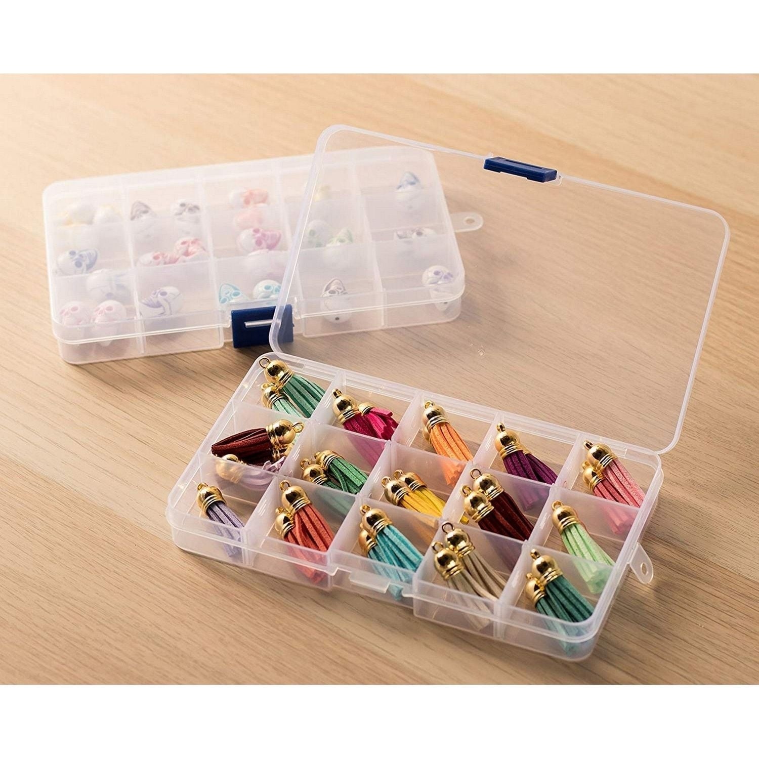 Clear Jewelry Box Plastic Storage Display Painting Container Organizer 12 sizes 