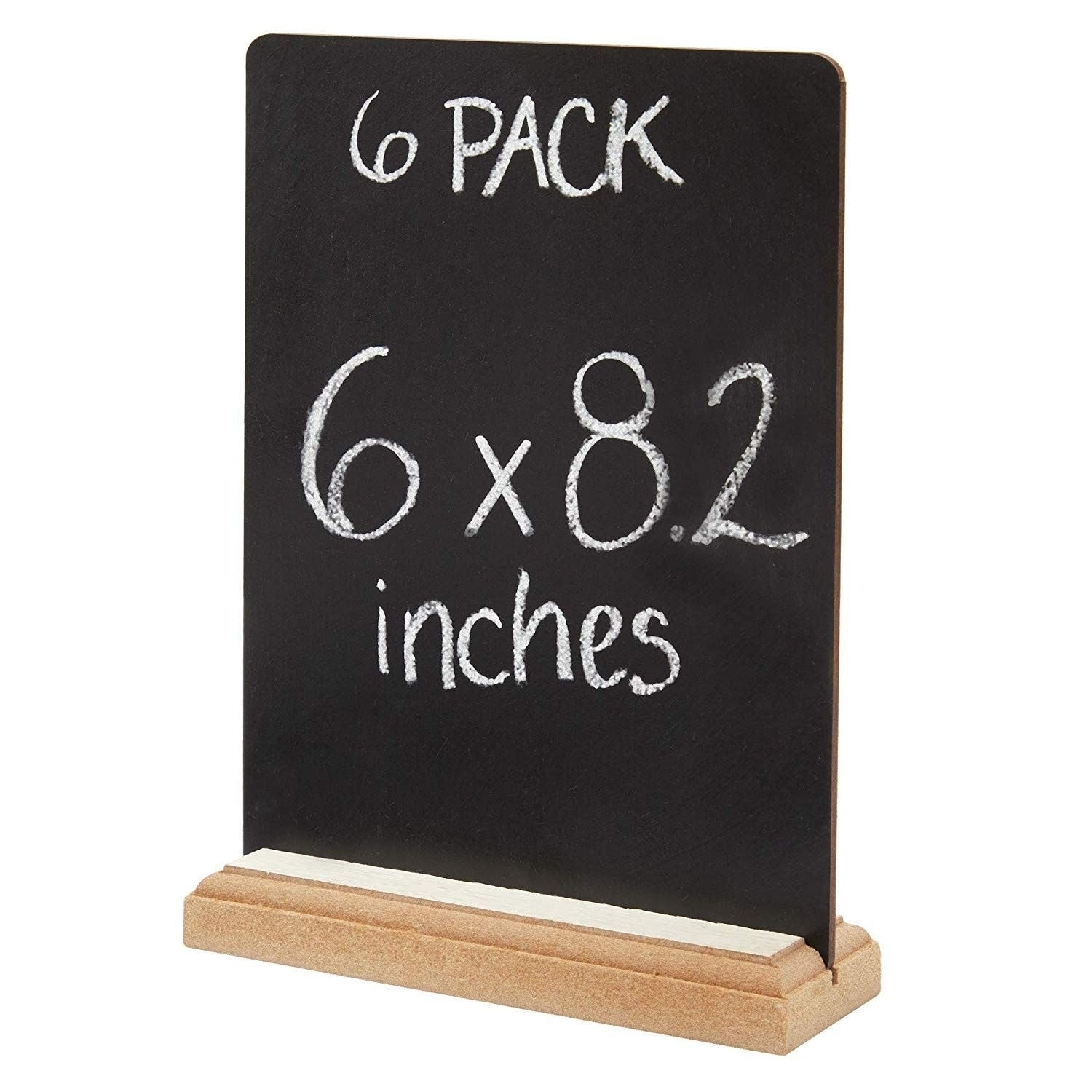 Details about   5.9"x 8" x 2.4" Desk Wooden Message Blackboard Tabletop Chalkboard with Base 