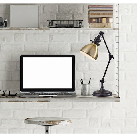 Adesso Antique Bronze Alden Desk Lamp