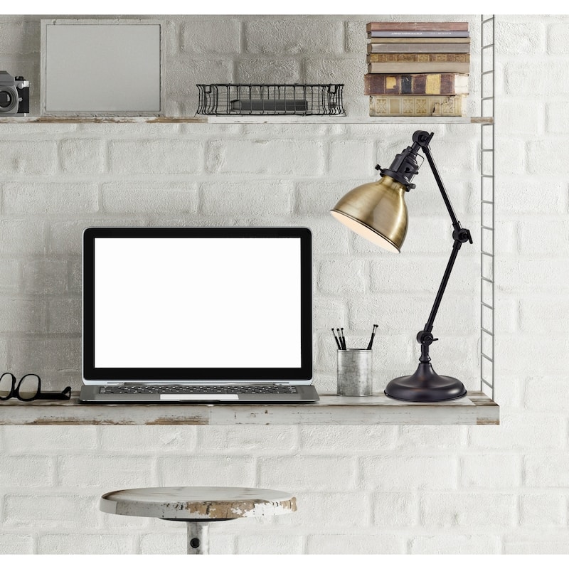Adesso Antique Bronze Alden Desk Lamp