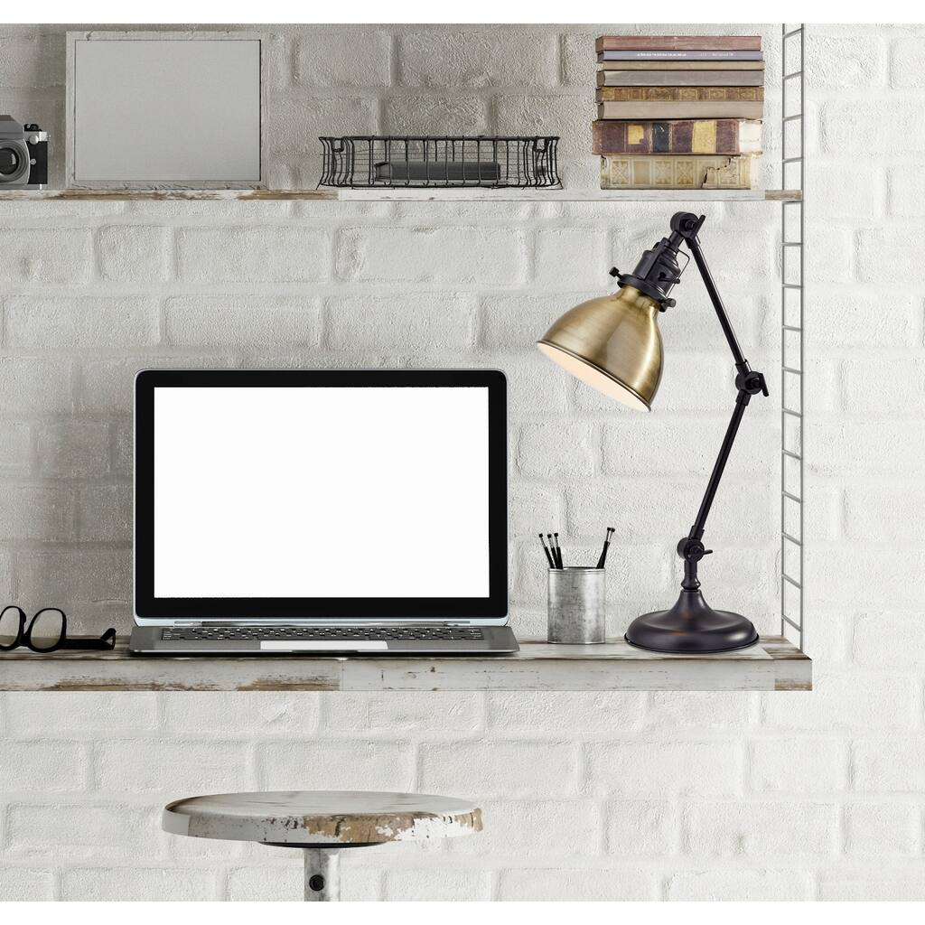Adesso Antique Bronze Alden Desk Lamp