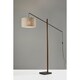 preview thumbnail 10 of 8, Carson Carrington Black & Walnut Arc Lamp
