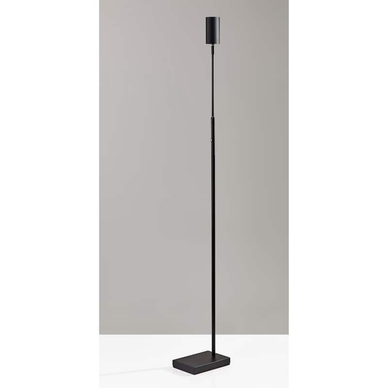 Adesso Adjustable Black Colby LED Floor Lamp