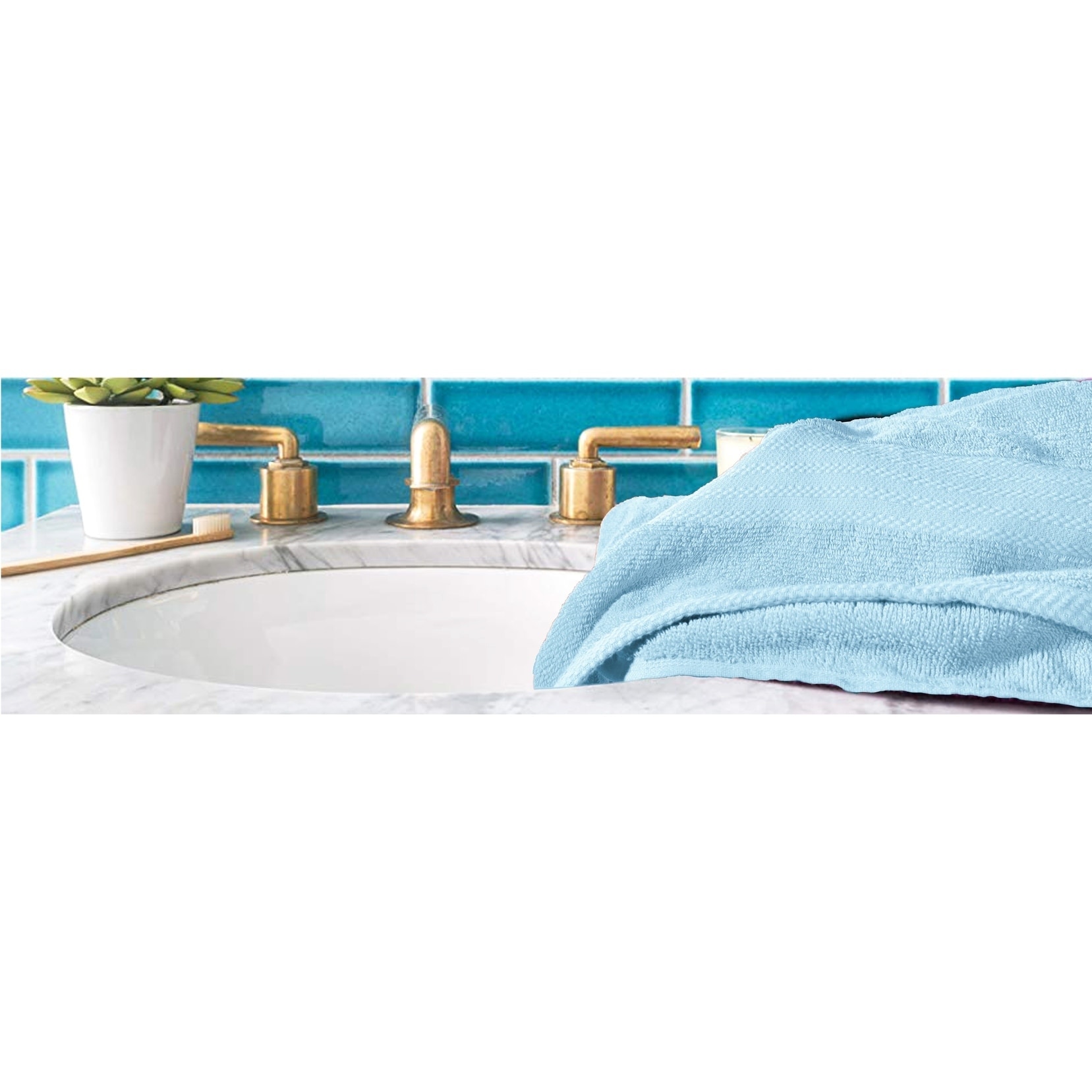 Soft and Plush, 100% Cotton, Highly Absorbent, Bathroom Towels, Super Soft,  Piece Towel Set,, 1 unit - Fred Meyer