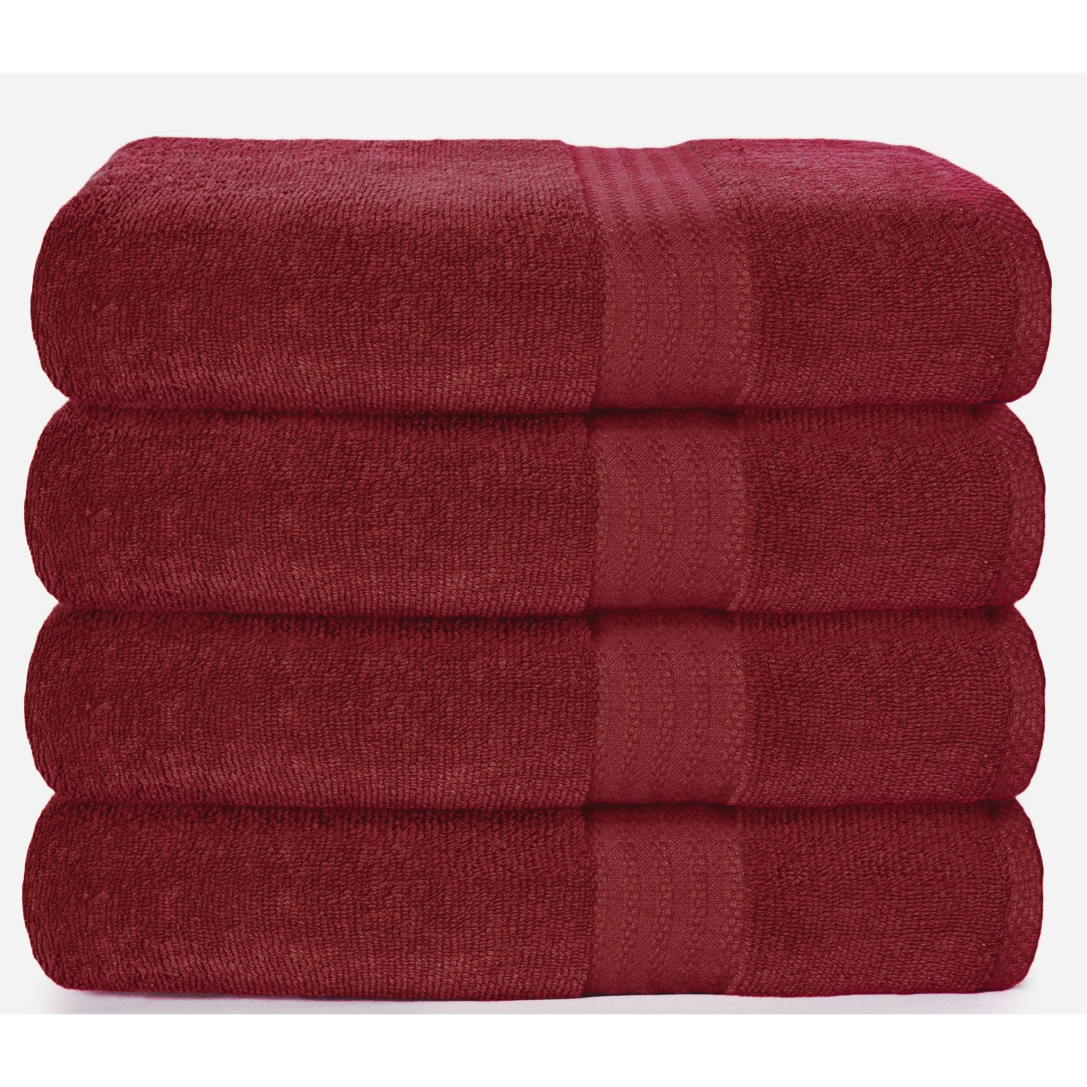 Utopia Towels Premium Burgundy Hand Towels - 100% Combed Ring Spun Cotton, Ultra Soft and Highly Absorbent, 600 GSM Extra Large