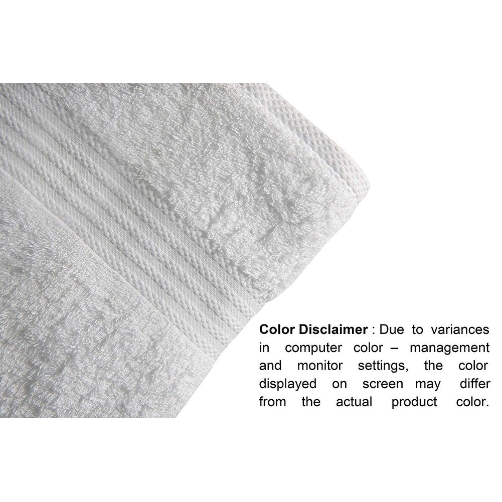 Glamburg Premium Cotton 4 Pack Bath Towel Set - 100% Pure Cotton - 4 Bath Towels 27x54 - Ideal for Everyday Use - Ultra Soft & Highly Absorbent 