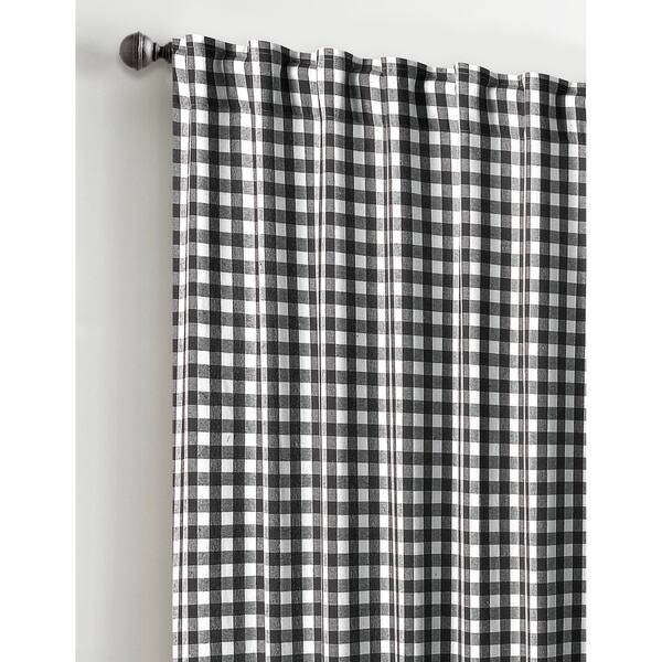 Shop Glamburg Gingham Check Plaid Farmhouse Window Curtains 2