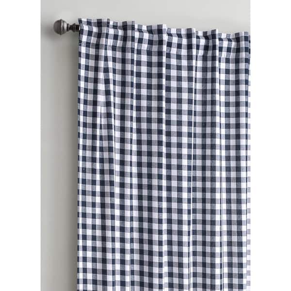 Shop Glamburg Gingham Check Plaid Farmhouse Window Curtains 2