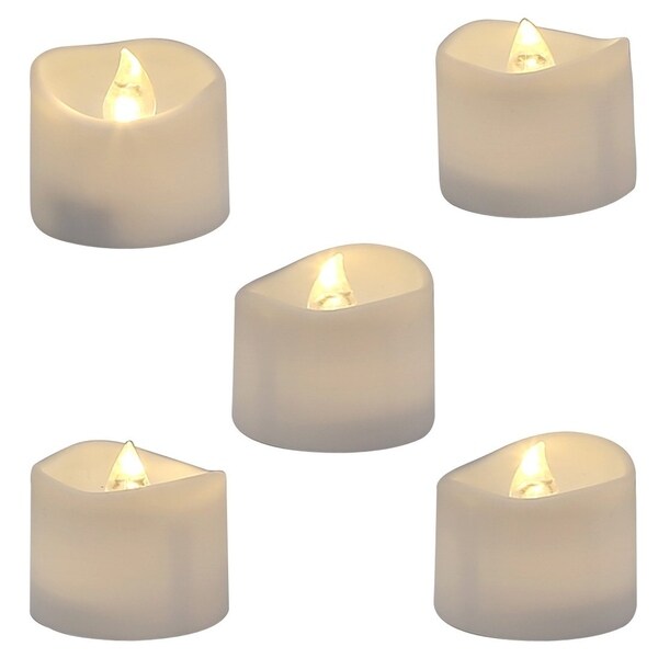 fake white candles