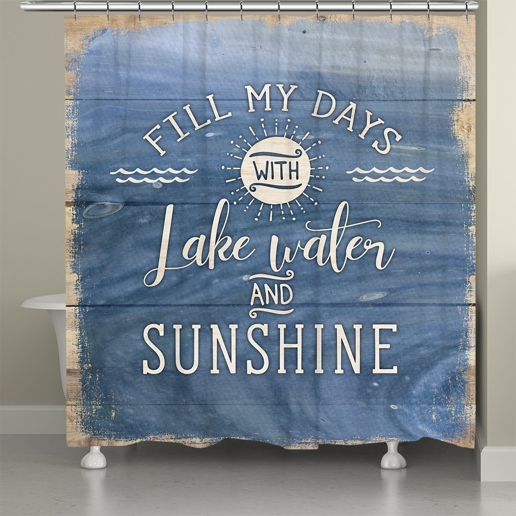 Lake Water And Sunshine Shower Curtain Overstock 30366114