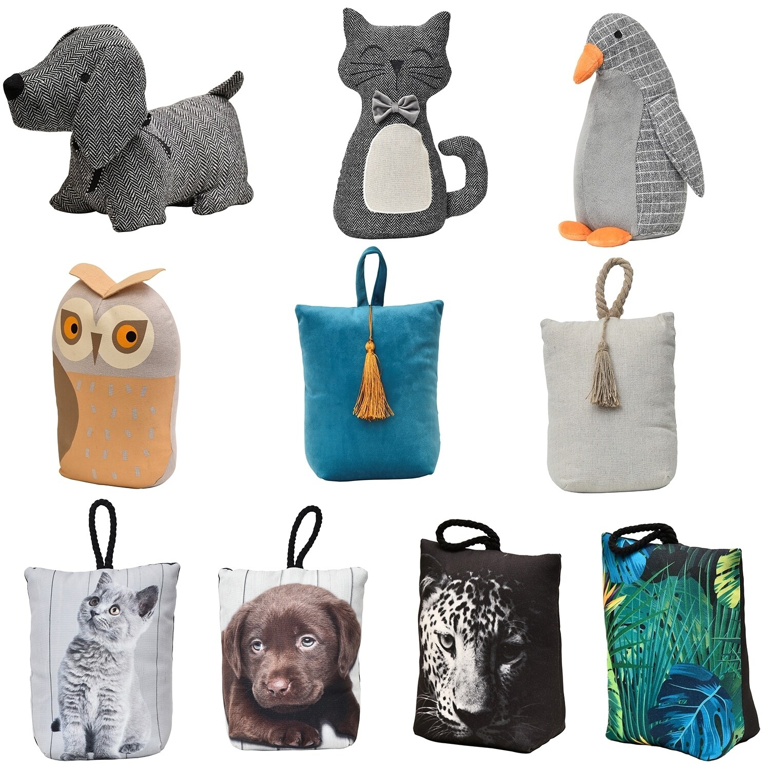 Shop Penguin Fabric Bag Door Stop Interior Weighted Floor 2 2 Lbs