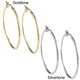 Shop Kate Bissett High-polish Hoop Earrings with Saddleback Clasp ...
