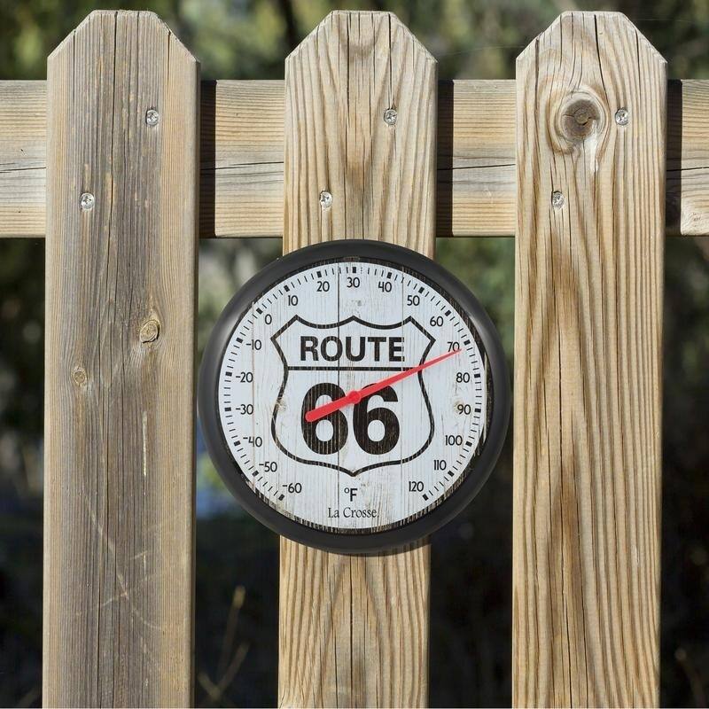 La Crosse 8" Route 66 Round Dial Thermometer