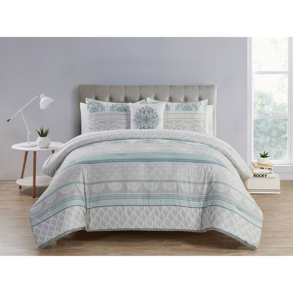 Shop Vcny Home Mateo Sage Green Medallion Bed In A Bag Comforter