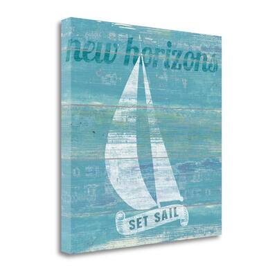"Drift Sailboat" By Sue Schlabach, Fine Art Giclee Print on Gallery Wrap Canvas, Ready to Hang