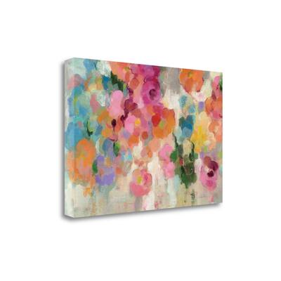 "Colorful Garden I Crop" By Silvia Vassileva, Giclee on Gallery Wrap Canvas