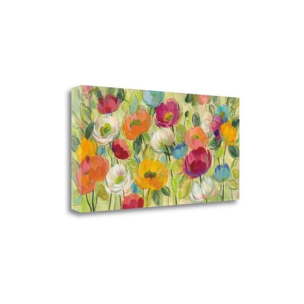 slide 2 of 2, "Chartreuse Garden" By Silvia Vassileva, Giclee Print on Gallery Wrap Canvas