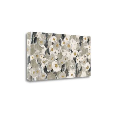 "Velvety Florals Neutral" By Silvia Vassileva, Giclee on Gallery Wrap Canvas
