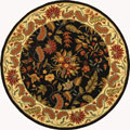 Safavieh Handmade Paradise Black Wool Rug - 5'6" x 5'6" round