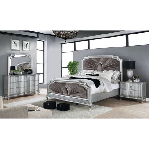 Furniture of America Maza 3-piece Bed w/ Nightstand and Dresser Set