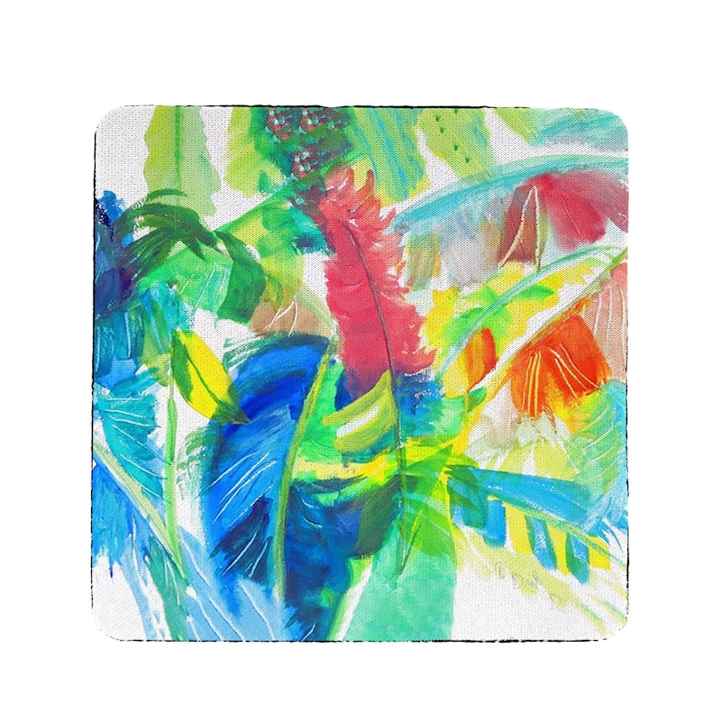 Abstract Palms Coaster Set of 4