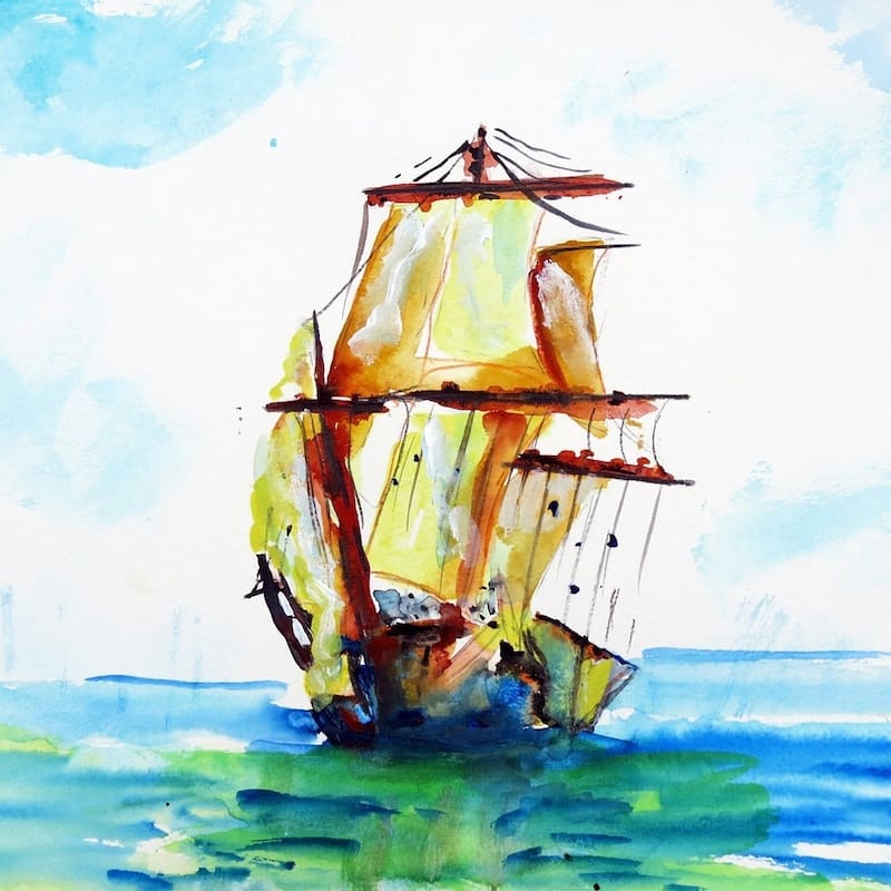 Tall Ship Coaster Set of 4