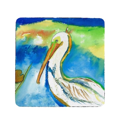 White Pelican Coaster Set of 4