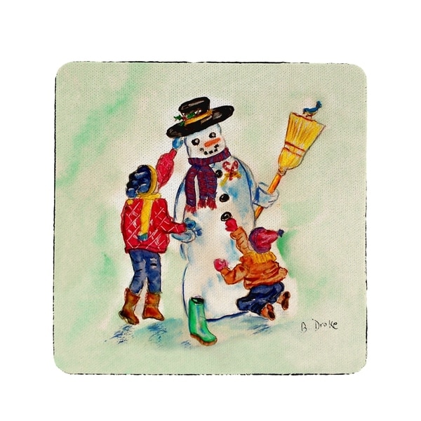 Snowman Coaster Set