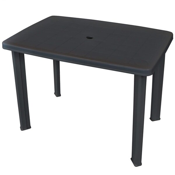 Garden Table 39.8"x26.8"x28.3" Plastic Anthracite