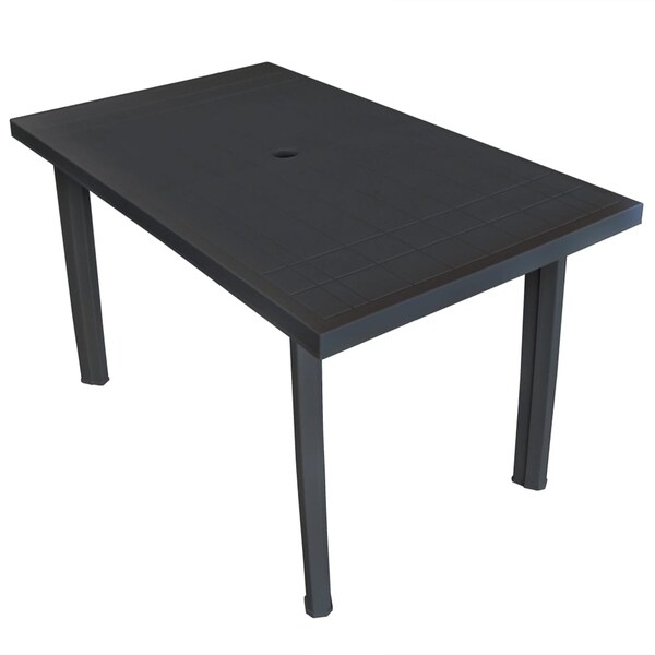 Garden Table 49.6"x29.9"x28.3" Plastic Anthracite