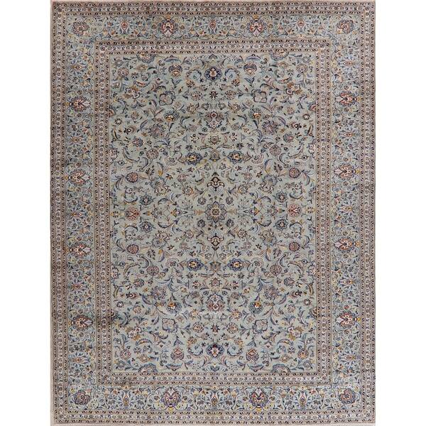 Green All Over Fl Kashan Persian Area Rug Handmade Over Fl Kashan Persian Area Rug