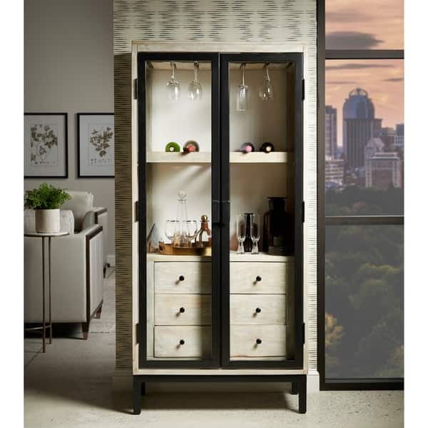 Shop Eclectic Driftwood Brown 3 Drawer Bar Cabinet On Sale Overstock 30376043