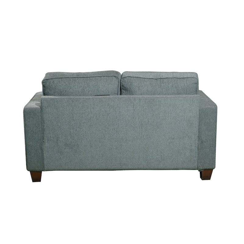 Cityscape Grey Casual Modern Upholstered Loveseat
