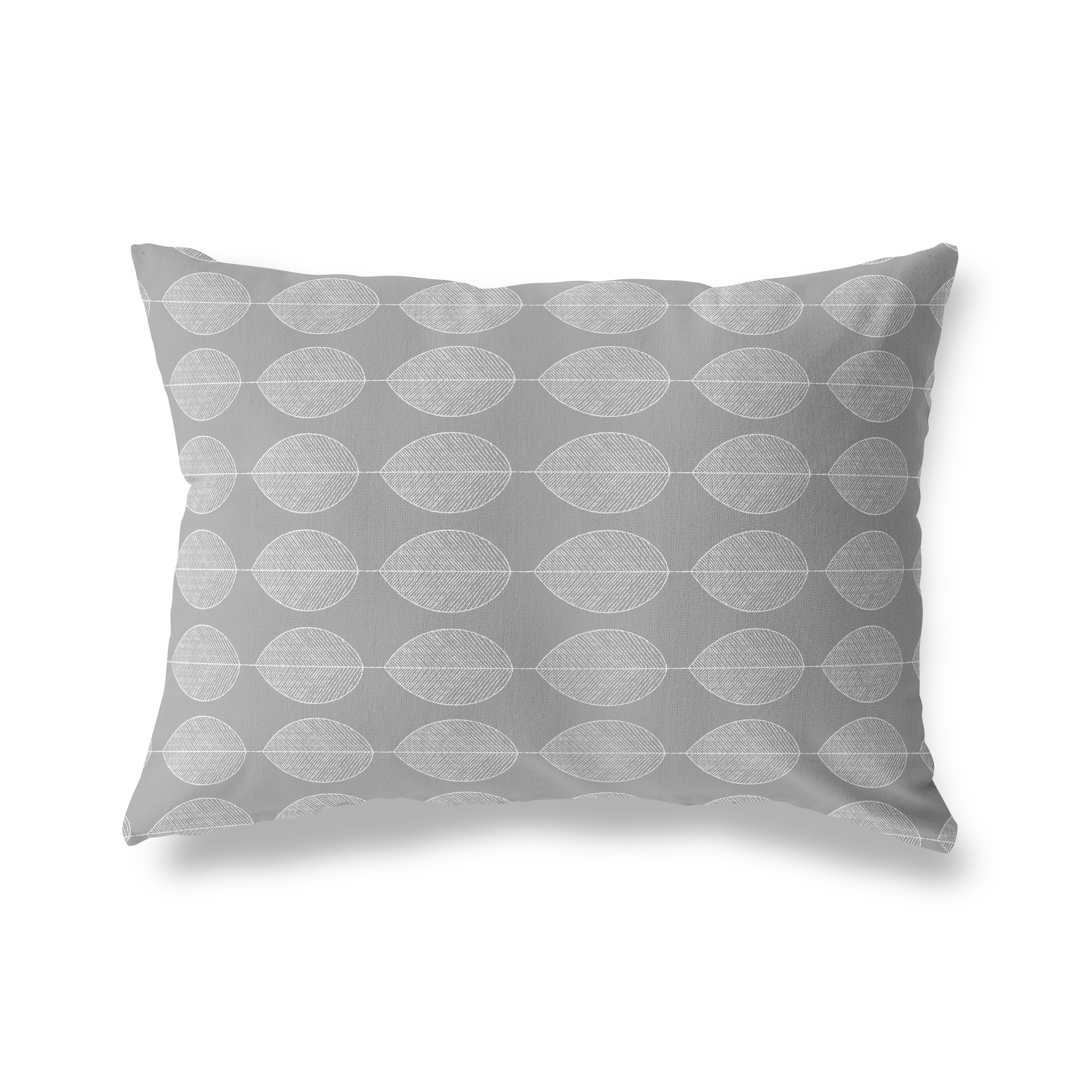 charcoal grey lumbar pillow