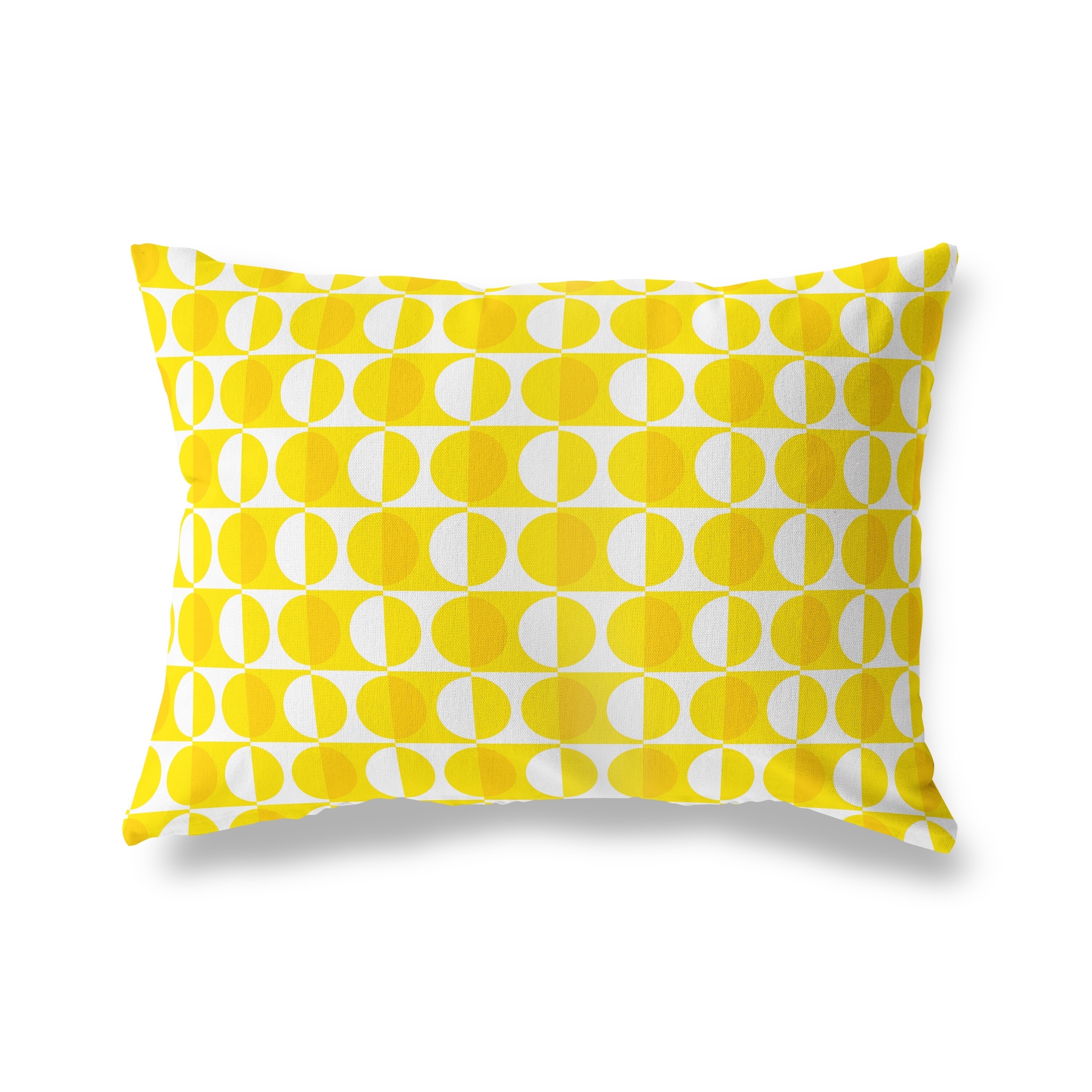 yellow lumbar pillows