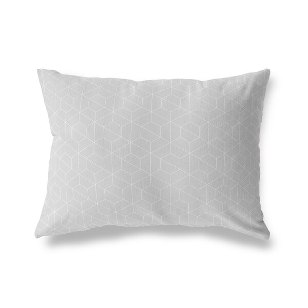 TRON GREY Lumbar Pillow By Kavka Designs