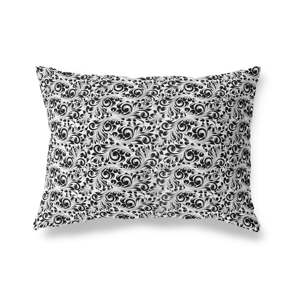 PLUMERIA WHITE Lumbar Pillow By Kavka Designs
